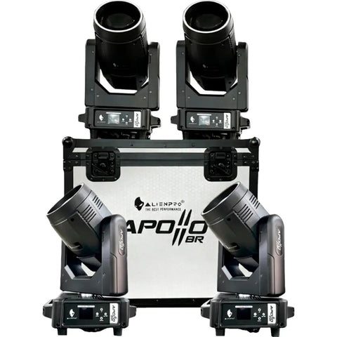 Luz De Escenario Led Cabezal Móvil Alienpro 44-kit8rmini Luces Color Arcoíris, Blanco, Rgb