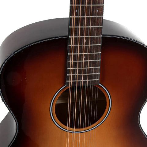 Guitarra Electroacústica 12 Cuerdas Applause Aaj-96-1 Sunbur Naranja Oscuro Diestro Ovangkol