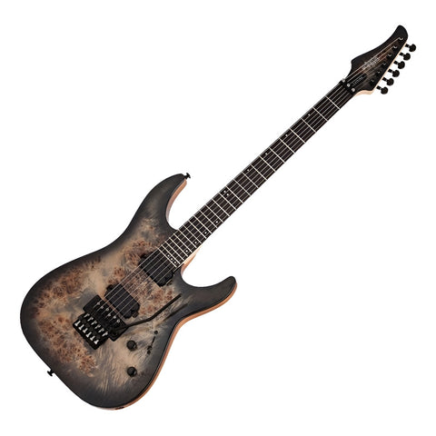 Guitarra Eléctrica Charcoal Burst, Schecter C-6 Fr Pro Cbu Diestro Charcoal Burst Wengué