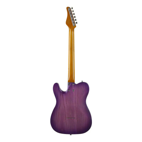 Guitarra Electrica Schecter Telecaster Purple Burst Pearl Color Violeta Material Del Diapasón Palo De Rosa Orientación De La Mano Diestro
