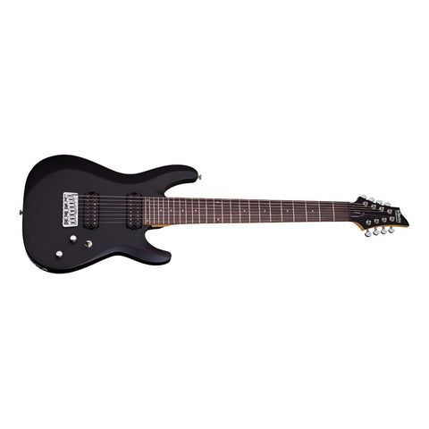 Guitarra Electrica 8 Cuerdas Negro Sat. Schecter C-8 Deluxe Diestro Black Palo De Rosa