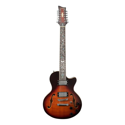 Guitarra Eléctrica 12 Cuerdas Mars Single Cut 12 Cuerdas Vio Diestro Violin Sunburst Palo De Rosa