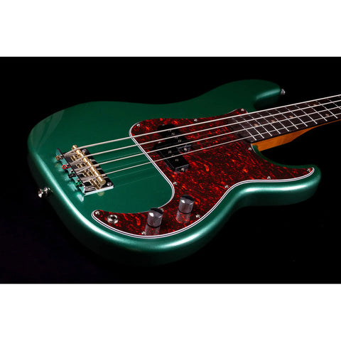 Bajo Eléctrico 4 Cuerdas Color Verde Jet Guitars Jpb-300 Diestro