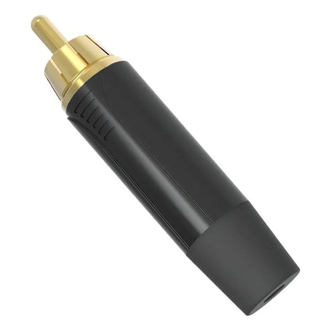 Conector Rca Macho Proel Con Contactos Chapados En Oro Negro