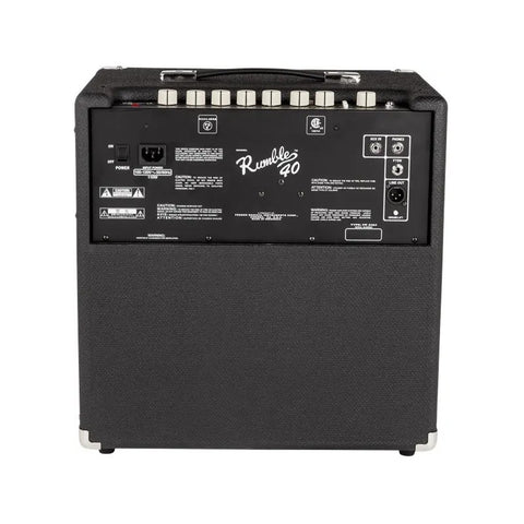 Amplificador Para Bajo Fender Rumble 40 Watts V3 Negro