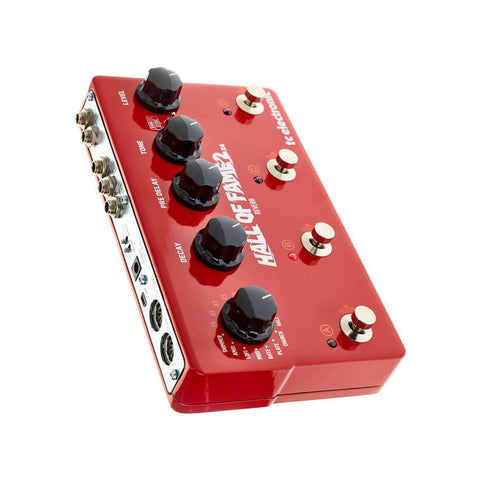 Pedal Para Guitarra Reverb Tc Electronic Hall Of Fame 2 X4 Rojo