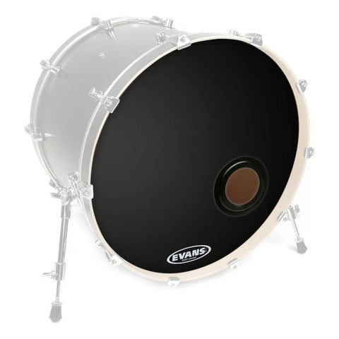 Evans Bd22remad Parche 22 Resonante Bombo Bass Negro