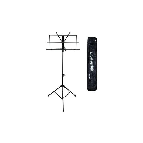 Atril Proel Lwmus10 Negro Acero Plegable Altura Ajustable 65-105 Cm