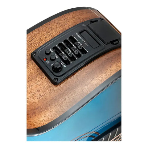 Guitarra Electroacústica La Sevillana Ga-321ceq-obe Azul Ocean Blue Diestro