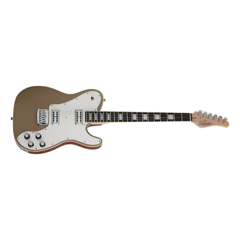 Guitarra Electrica Solida Gold Top Schecter Pt Fastback Gli Diestro Gold Top Ébano