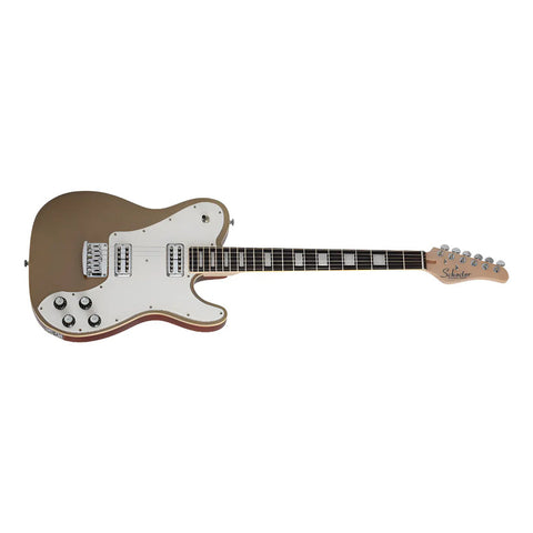 Guitarra Electrica Solida Gold Top Schecter Pt Fastback Gli Diestro Gold Top Ébano