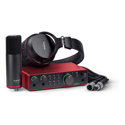 Pack De Estudio Focusrite Scarlett 2i2 Studio 4th Gen Rojo