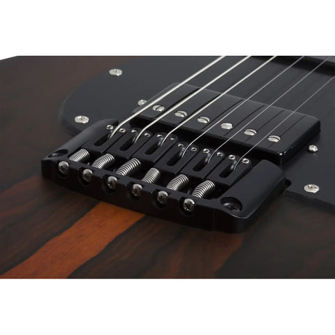 Guitarra Schecter Sun Valley Super Shredder Exotic Ht Zirico Diestro Bordó Ébano