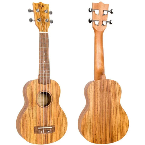 Ukulele Soprano 12 Trastes Zebrawood, Flight Dus322 Zeb/zeb Marrón