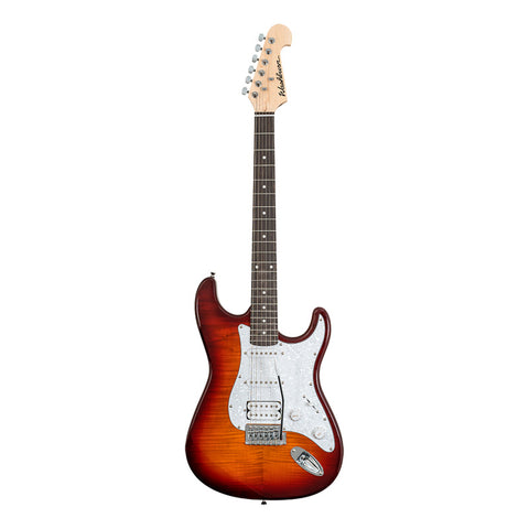 Guitarra Eléctrica Washburn Strato Sdfsb-u Sunburst Diestro Naranja Claro Maple