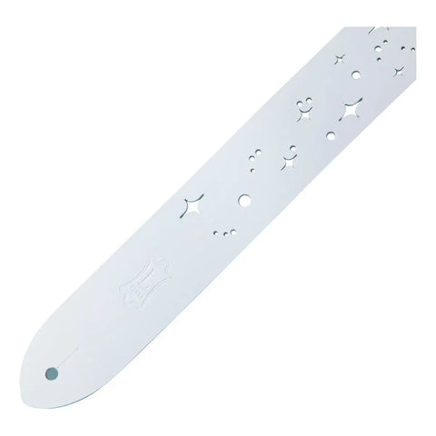 Tahali Levy's M12gsc Blanco Guitarra Y Bajo Cuero Ajustable 57cm