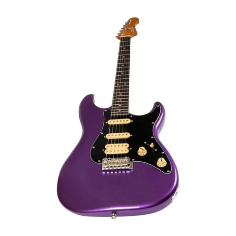 Guitarra Tipo Strato Jet Guitars Js-400 Plm R Plum Diestro Lila Palo De Rosa Violeta