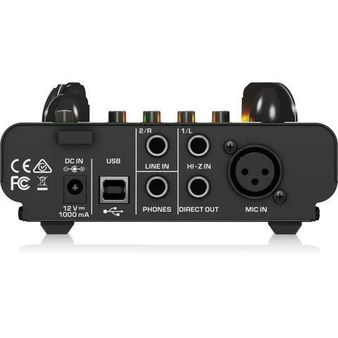 Preamplificador Audiófilo De Bulbos Behringer Mic500usb
