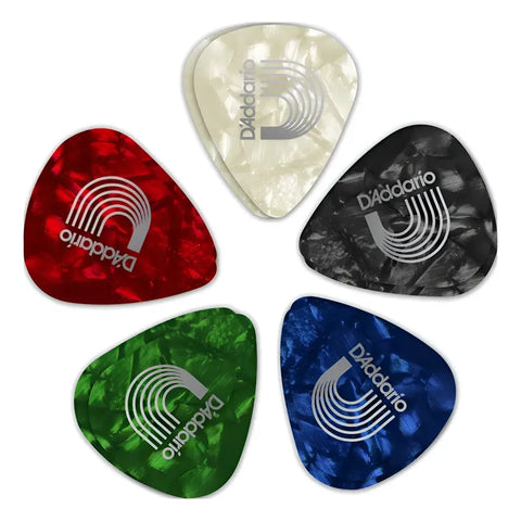 Paquete De 10 Púas 0.50 Mm P/guitarra Planet Waves 1cap2-10 Perlado/multicolor Fino