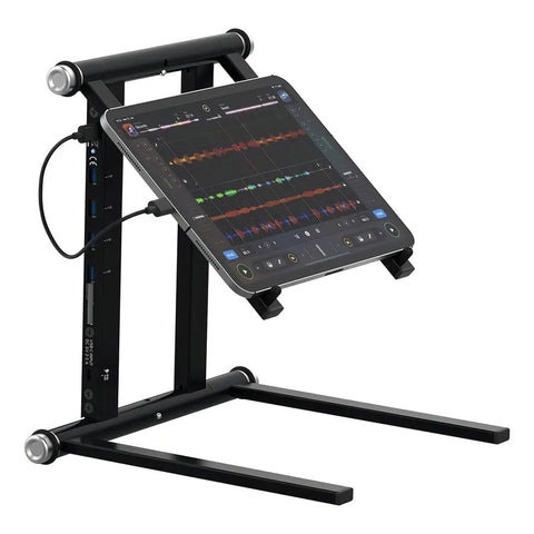 Soporte Ajustable Para Laptop Reloop Stand Hub Con Hub Usb-c Para Dj Negro