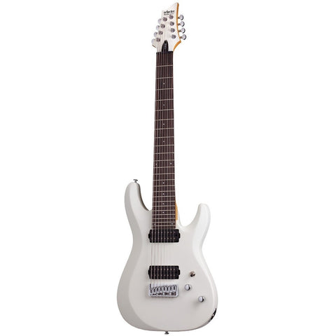 Guitarra Electrica De 8 Cuerdas, Schecter C-8 Deluxe Diestro White Palo De Rosa