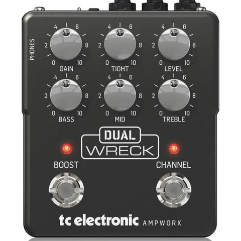 Pedal De Guitarra Tc Electronic Dual Wreck Preamp Negro