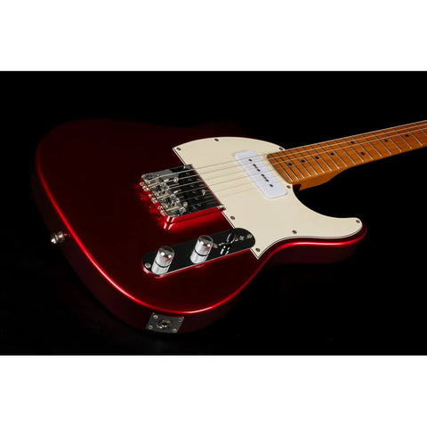 Guitarra Tipo Telecaster Jet Guitars Jet Jt-300 Car P90 Diestro Rojo Maple