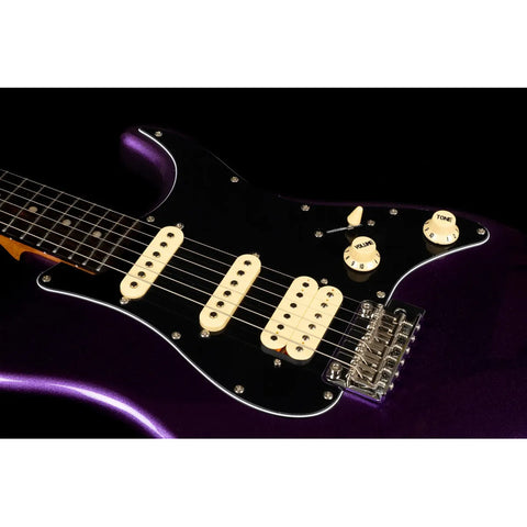 Guitarra Tipo Strato Jet Guitars Js-400 Plm R Plum Diestro Lila Palo De Rosa Violeta