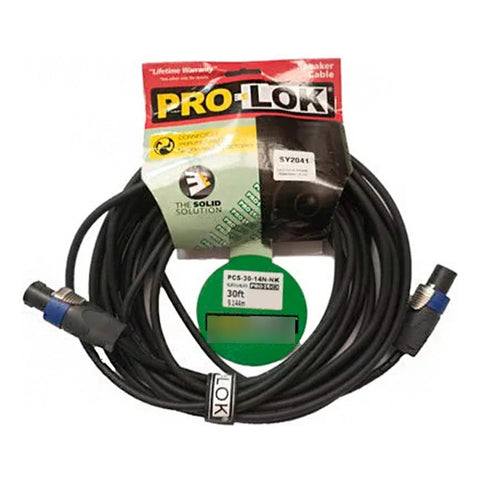 Cable Para Audio Tipo Speakon De 9m Pro-lok Pcs-30-14n-nk