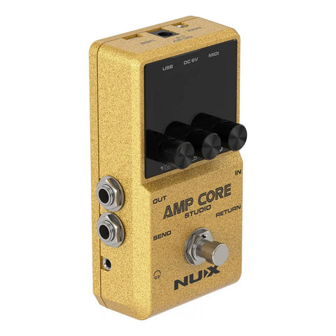 Pedal Simulador De Amplificadores Nux Nca-1 Amp Core Studio Dorado