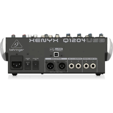 Behringer Q1204usb Consola Mezcladora Análoga 12 Entradas
