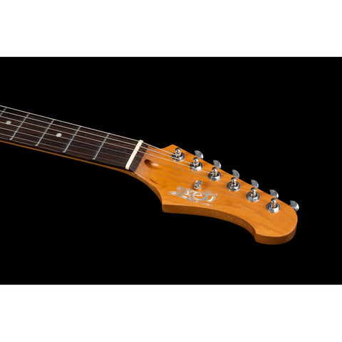 Guitarra Tipo Strato Sss Jet Guitars Js-300 Plm R Diestro Lila Palo De Rosa