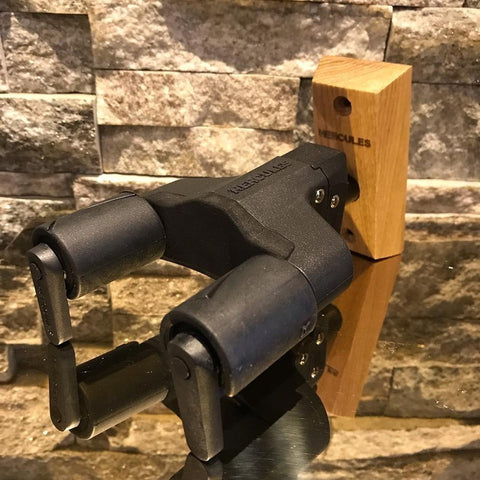 Hercules Gsp38wb Soporte Para Guitarra De Pared Color Negro