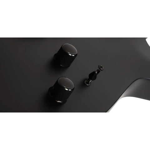 Guitarra Eléctrica Schecter Damien-6 Negro Satinado Diestro Satin Black Palo De Rosa