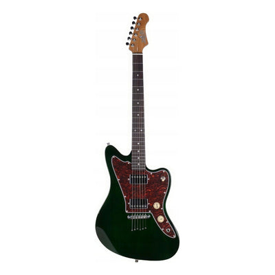 Guitarra Electrica Offset Verde Jet Guitars Jj-350 Material Del Diapasón Maple Orientación De La Mano Diestro