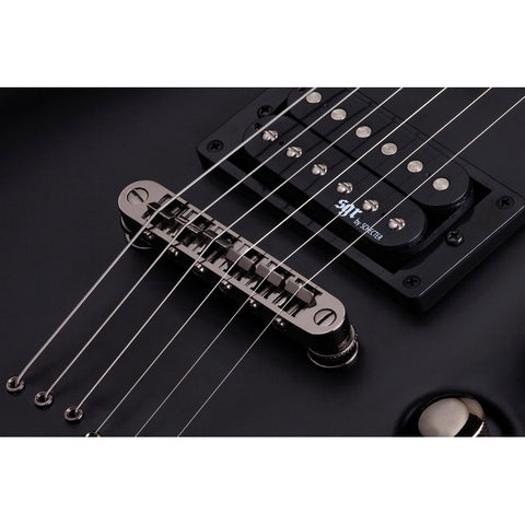 Guitarra Eléctrica Color Negro, Sgr By Schecter C1 Diestro Gloss Black Palo De Rosa