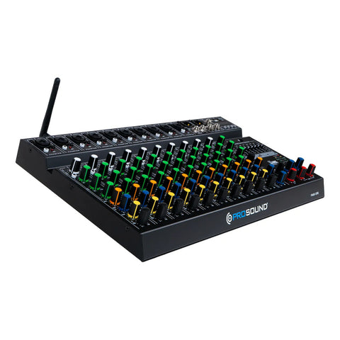 Mezcladora 12 Canales Con Efectos Usb Prosound Pamx-12rs