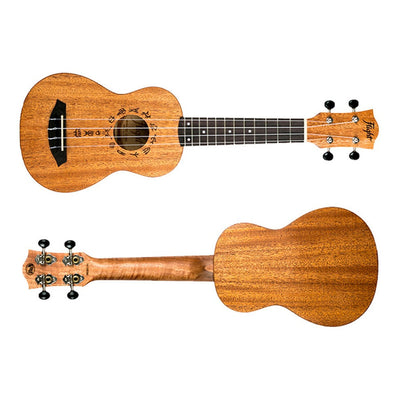 Ukelele Soprano 13 Trastes Caoba Con Funda Flight Dus371 Mah