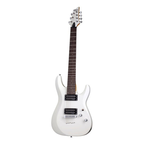 Schecter Guitarra Eléctrica C-7 Deluxe Satin White Color Blanco