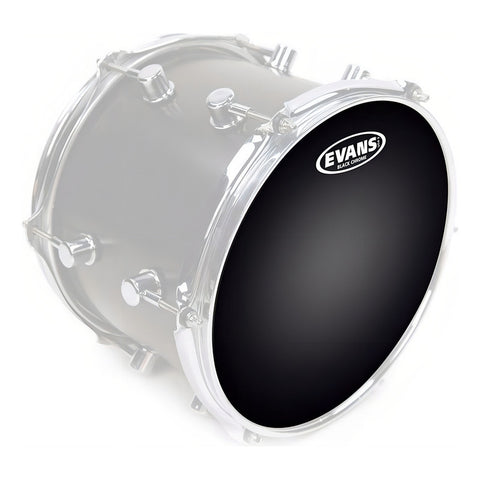 Evans Tt16chr Parche Golpe Tom 16 PuLG Black Chrome 2 Capas