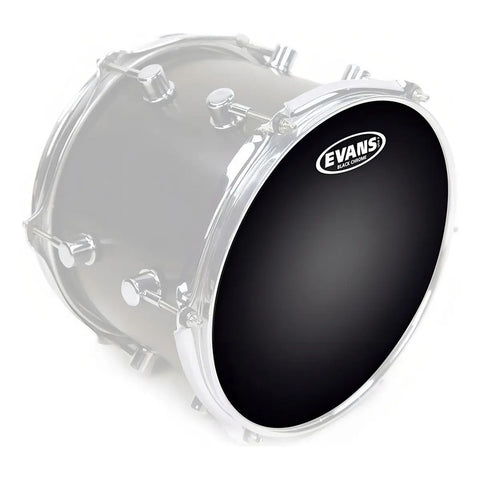 Evans Tt16chr Parche Golpe Tom 16 PuLG Black Chrome 2 Capas