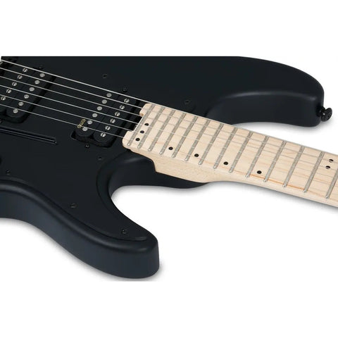 Guitarra Electrica Negro Satinado, Schecter Sun Valley Ss-fr Diestro Satin Black Arce