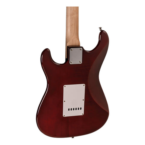 Guitarra Eléctrica Washburn Strato Sdfsb-u Sunburst Diestro Naranja Claro Maple