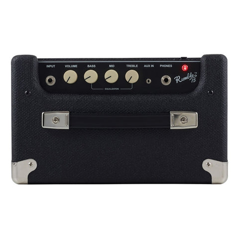 Amplificador Fender Rumble 15 Combo De Bajo Negro/plata