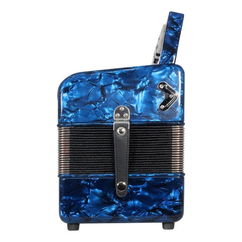 Acordeón Azul De 31 Botones Tono De Fa Moretti Verona Fbbeb