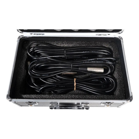 Set De 3 Micrófonos Prosound Pdm-30 Dinámicos Con Estuche Negro