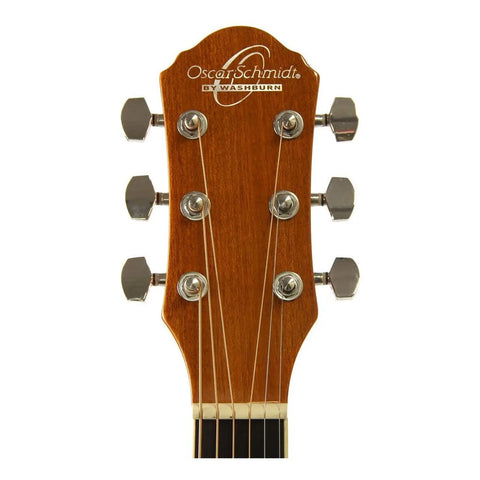 Guitarra Electroacústica 6 Cuerdas Oscar Schmidt Og10cef Ysb Amarillo Sombreado Diestro