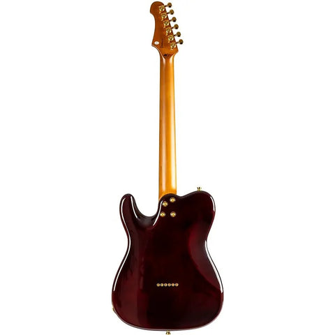 Guitarra Eléctrica Tobacco Burst Jet Guitars Jt600 Diestro Tobacco Burst Arce Tostado