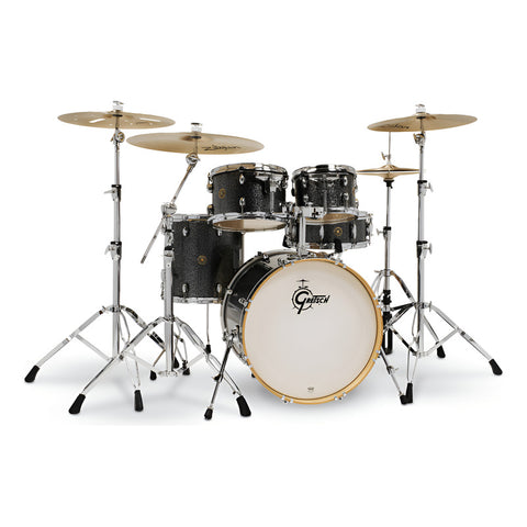 Batería 5 Pzas Gretsch Catalina Maple 20 Cm1e605 Black Stard Negro