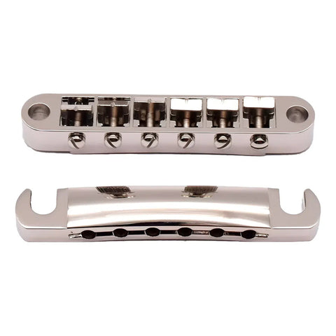 Puente Nickel Axlabs Tune-o-matic Bridge & Stop Tailpiece Níquel